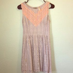 Lavender lace dress